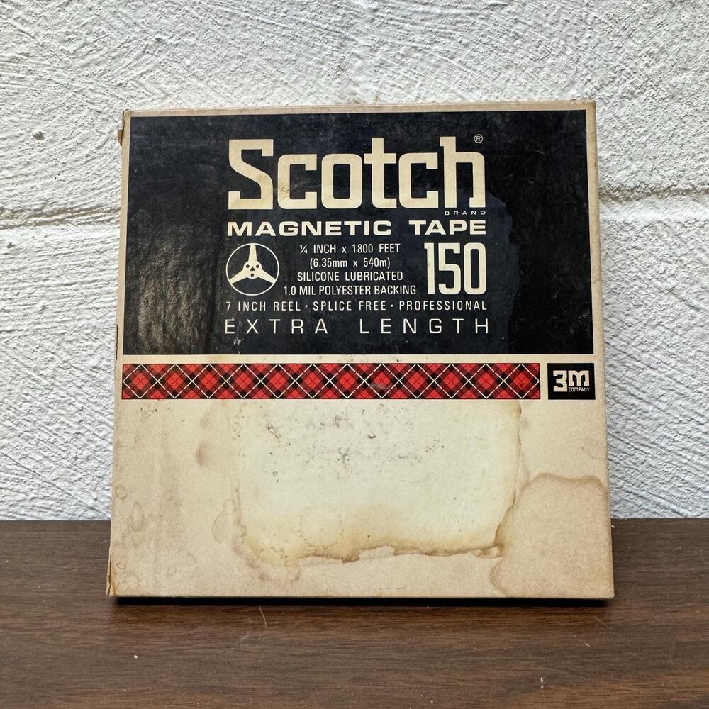 Scotch Magnetic Tape 150 1/4 1800 ft. 7" REEL-TO-REEL